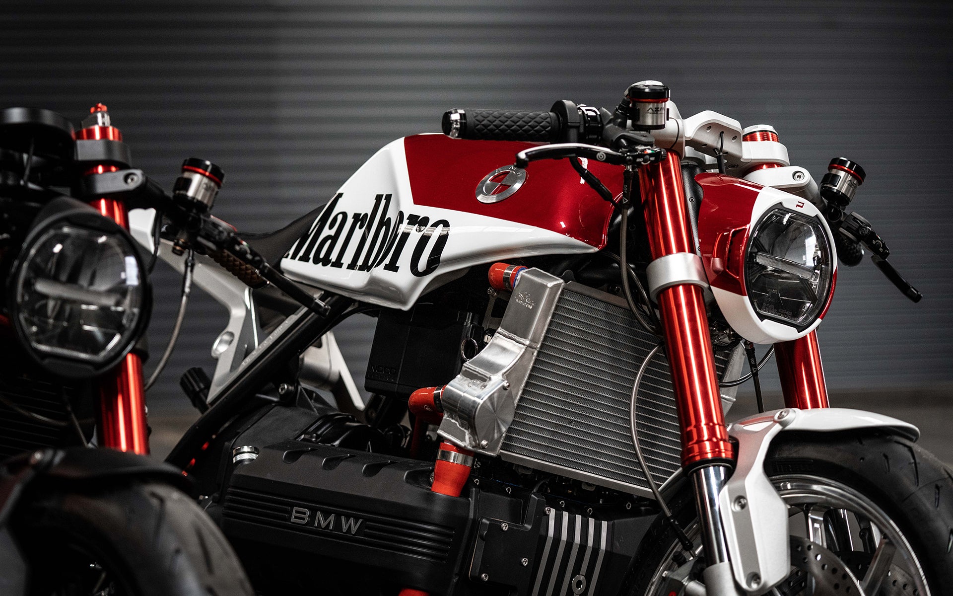 BMW K-series aluminum radiator caferacer k100 k1100 k75 Powerbrick new 17111464568