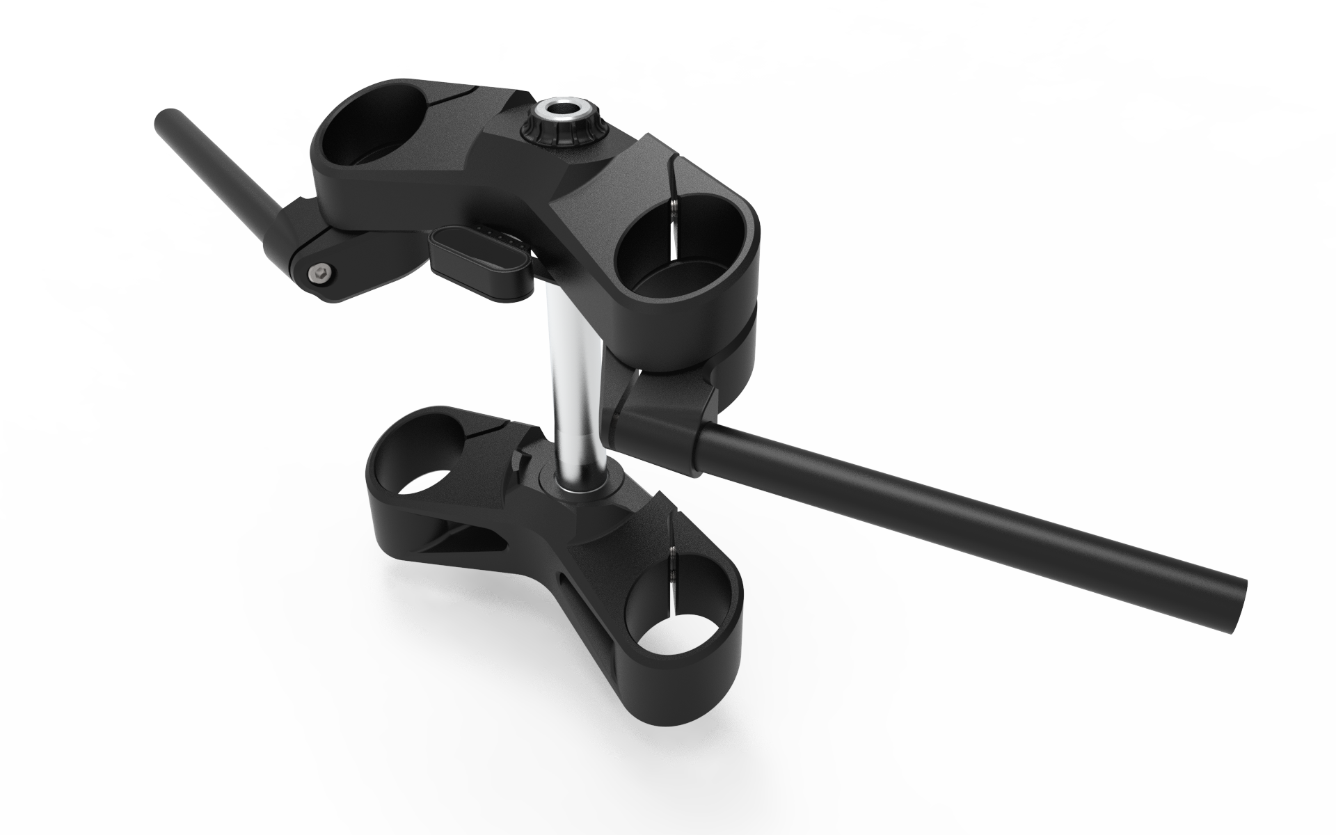 BMW R nineT R9T front end triple yoke motogadget caferacer custom aluminum cnc fork bridge