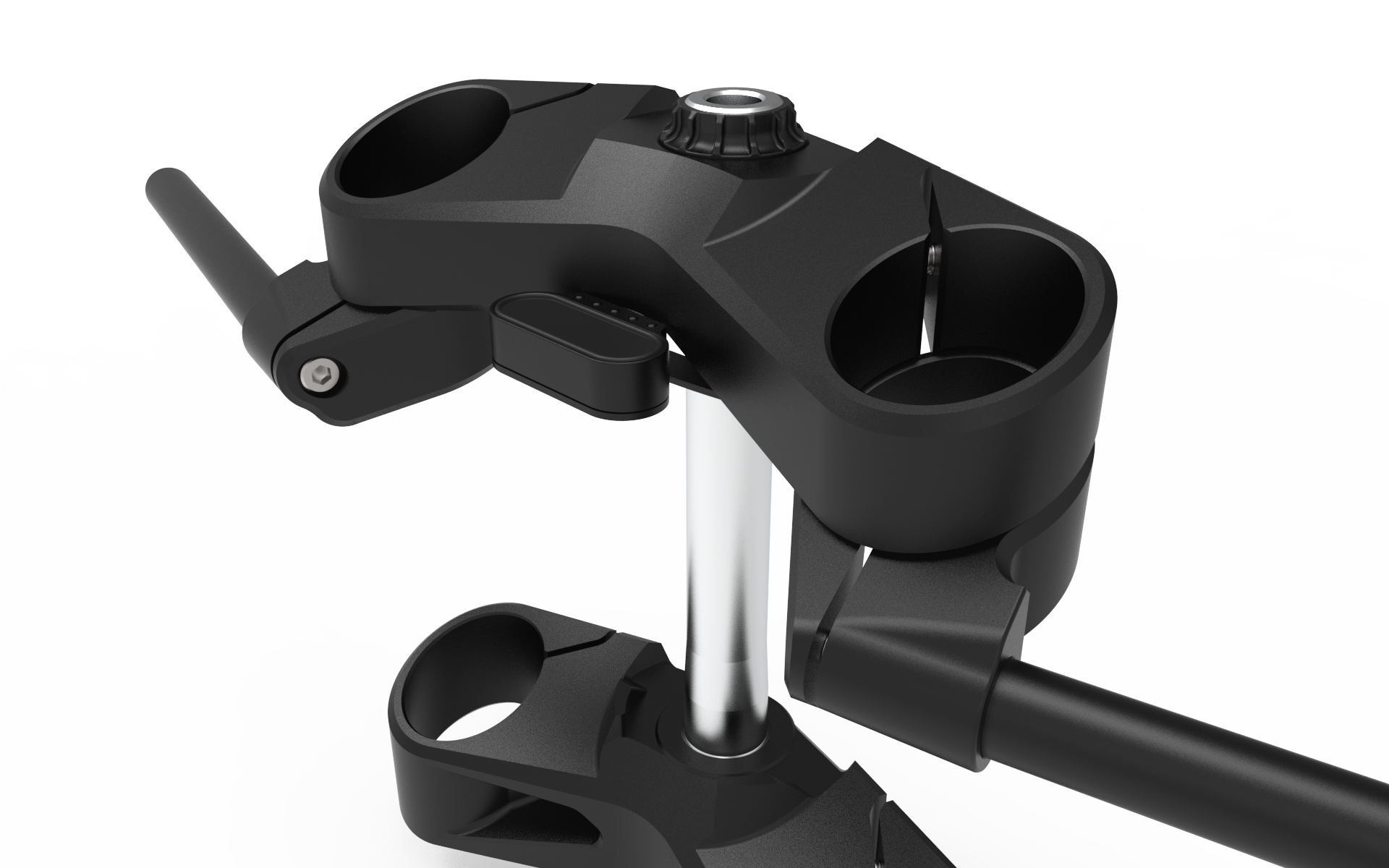 BMW R nineT R9T front end triple yoke motogadget caferacer custom aluminum cnc fork bridge