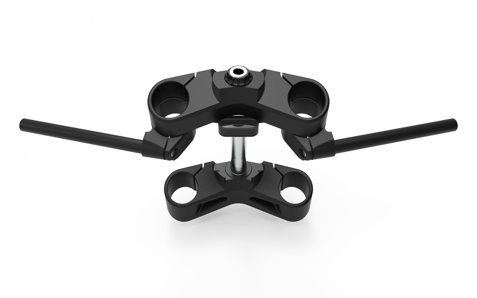 BMW R nineT R9T front end triple yoke motogadget caferacer custom aluminum cnc fork bridge