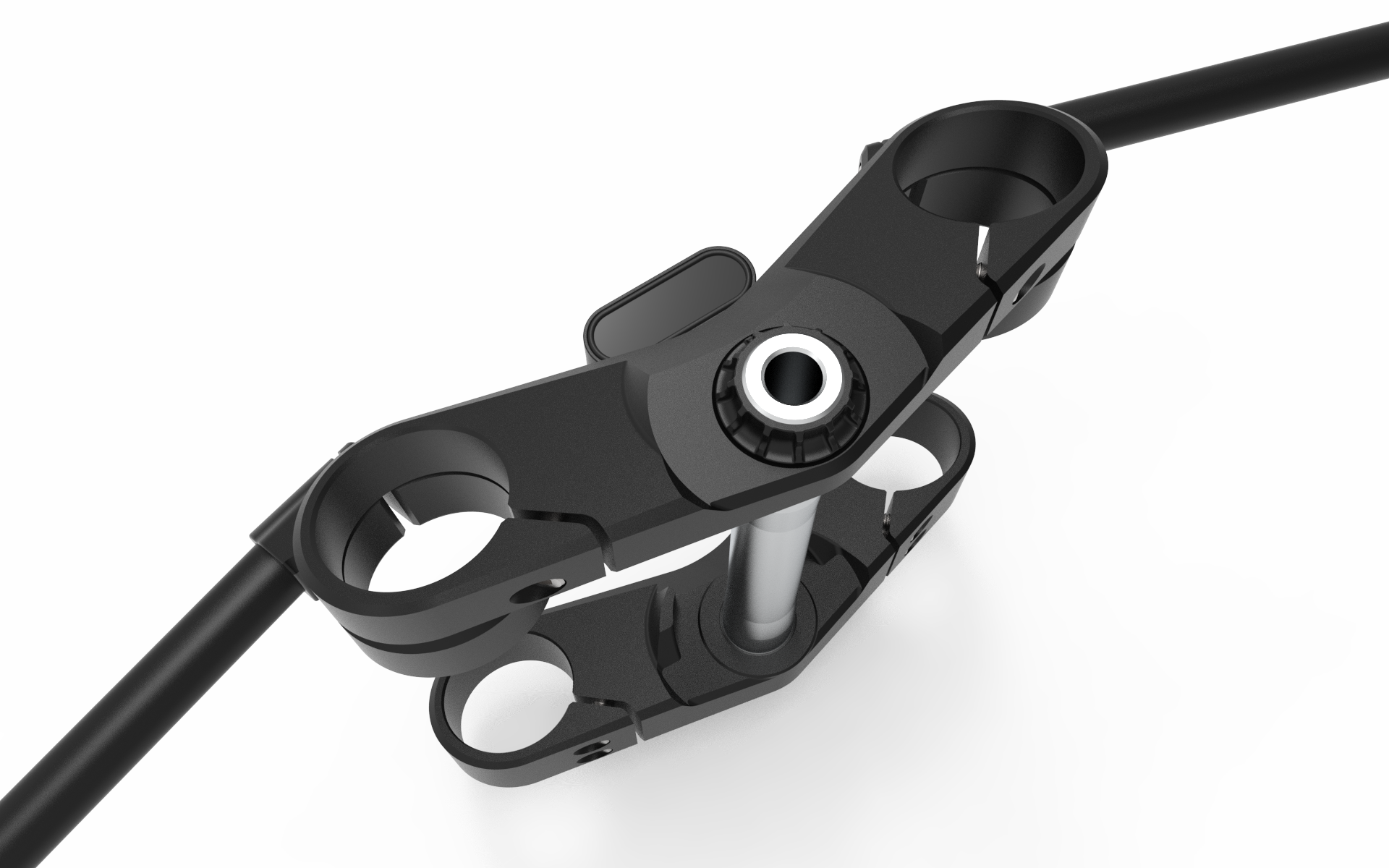 BMW R nineT R9T front end triple yoke motogadget caferacer custom aluminum cnc fork bridge