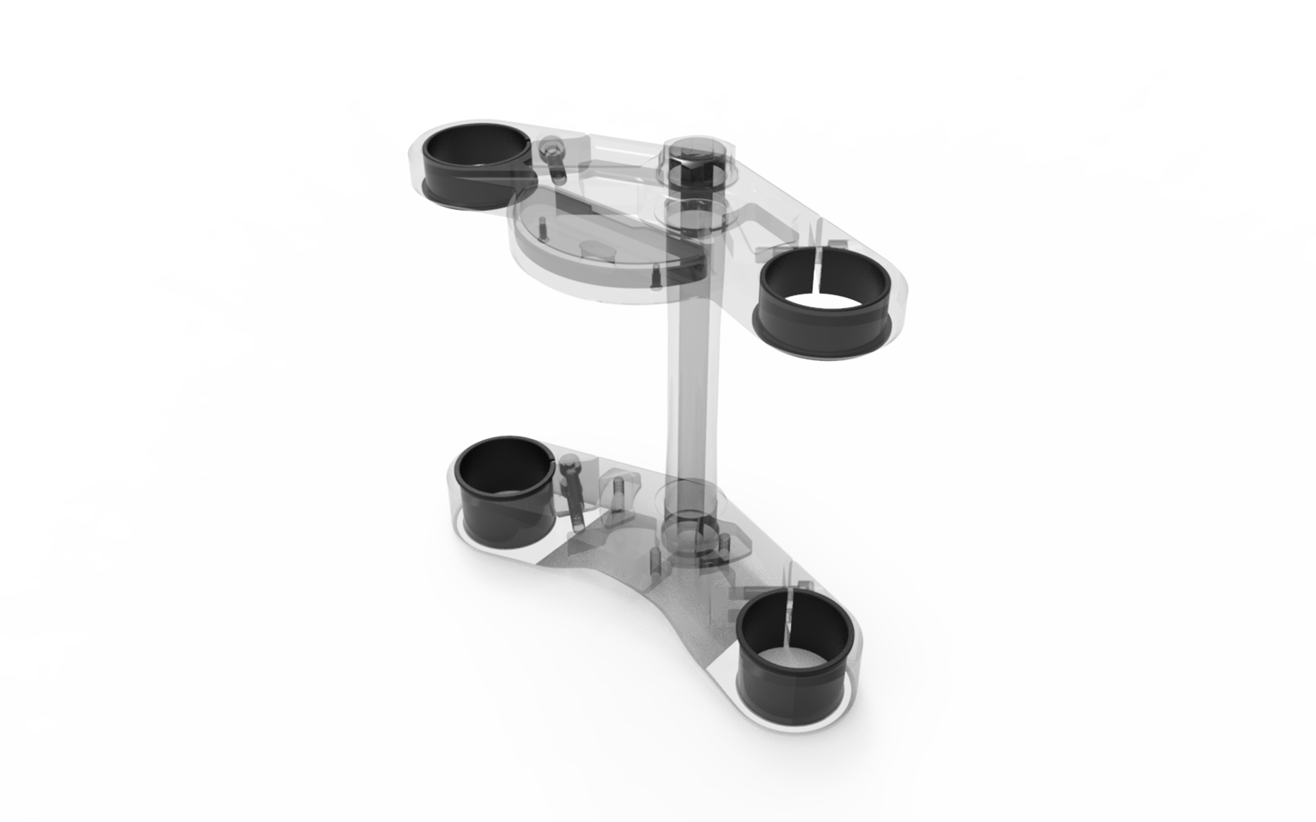 Powerbrick GSX-R adapters for upside down fork conversion kits caferacer