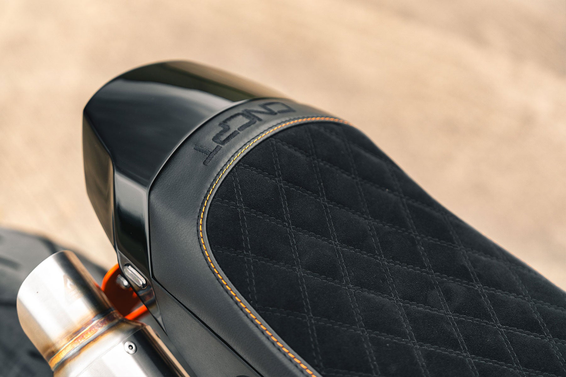 Harley-Davidson Pan America Subframe kit seat upholstery in Alcantara by CNCPT