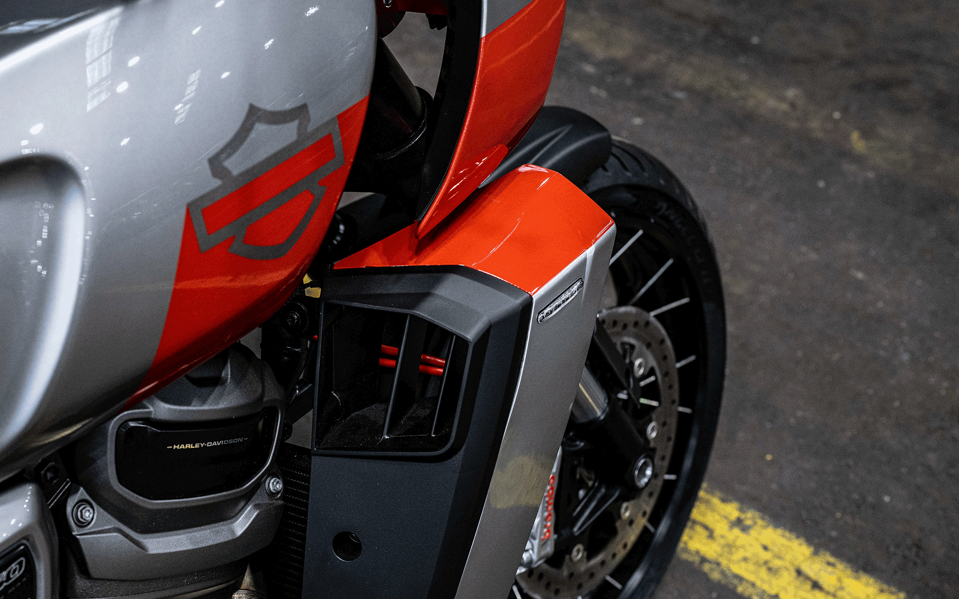 Highsider stripe rear LED light indicator custom motorcycle caferacer tail light