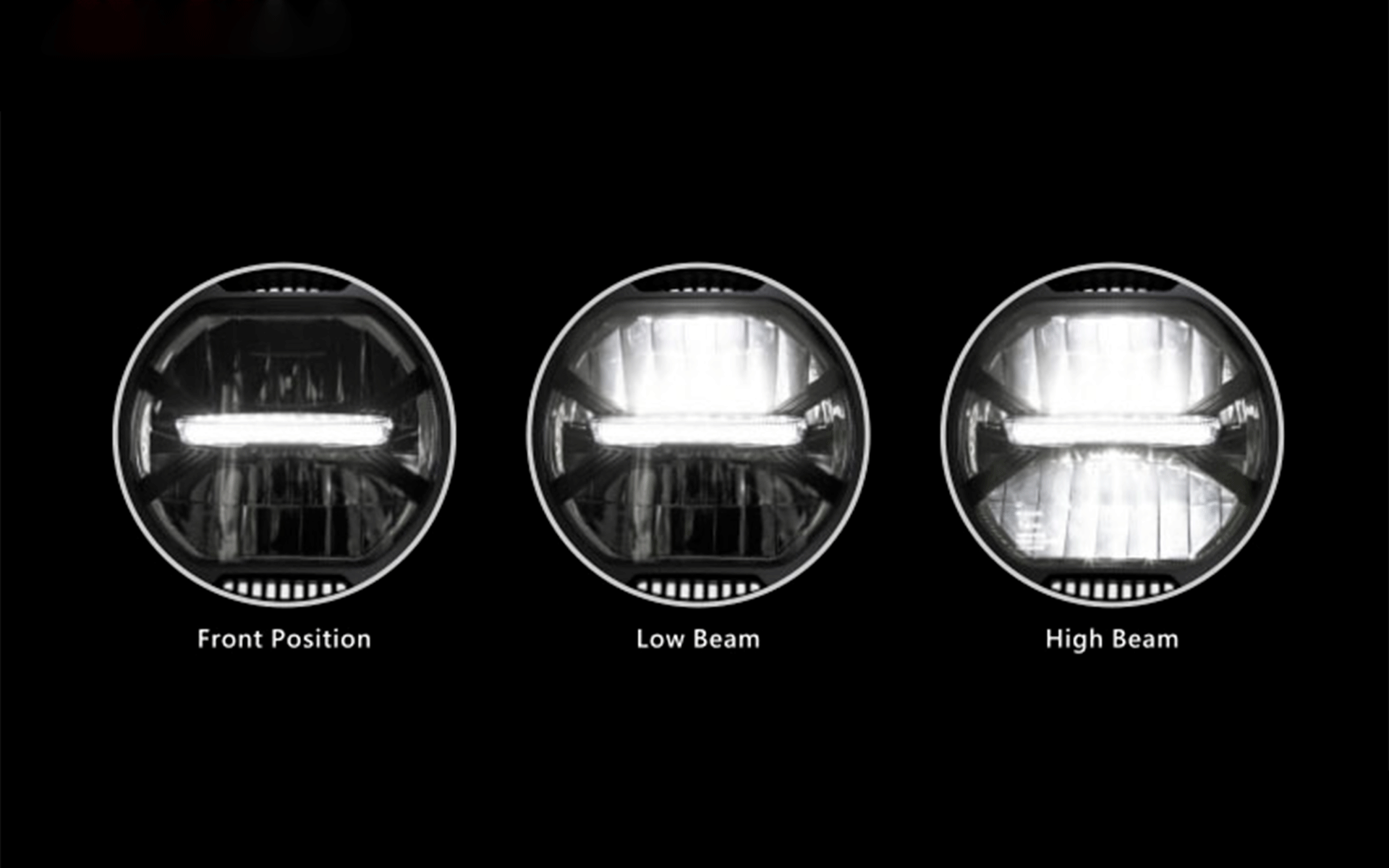Koso Thunderbolt LED headlight caferacer custom motorcycle