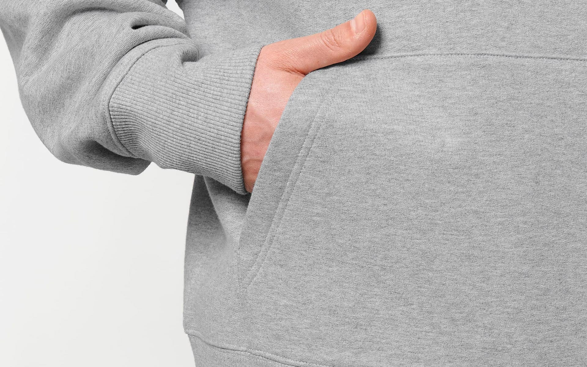 Powerbrick merchandise hoodie heather grey caferacer