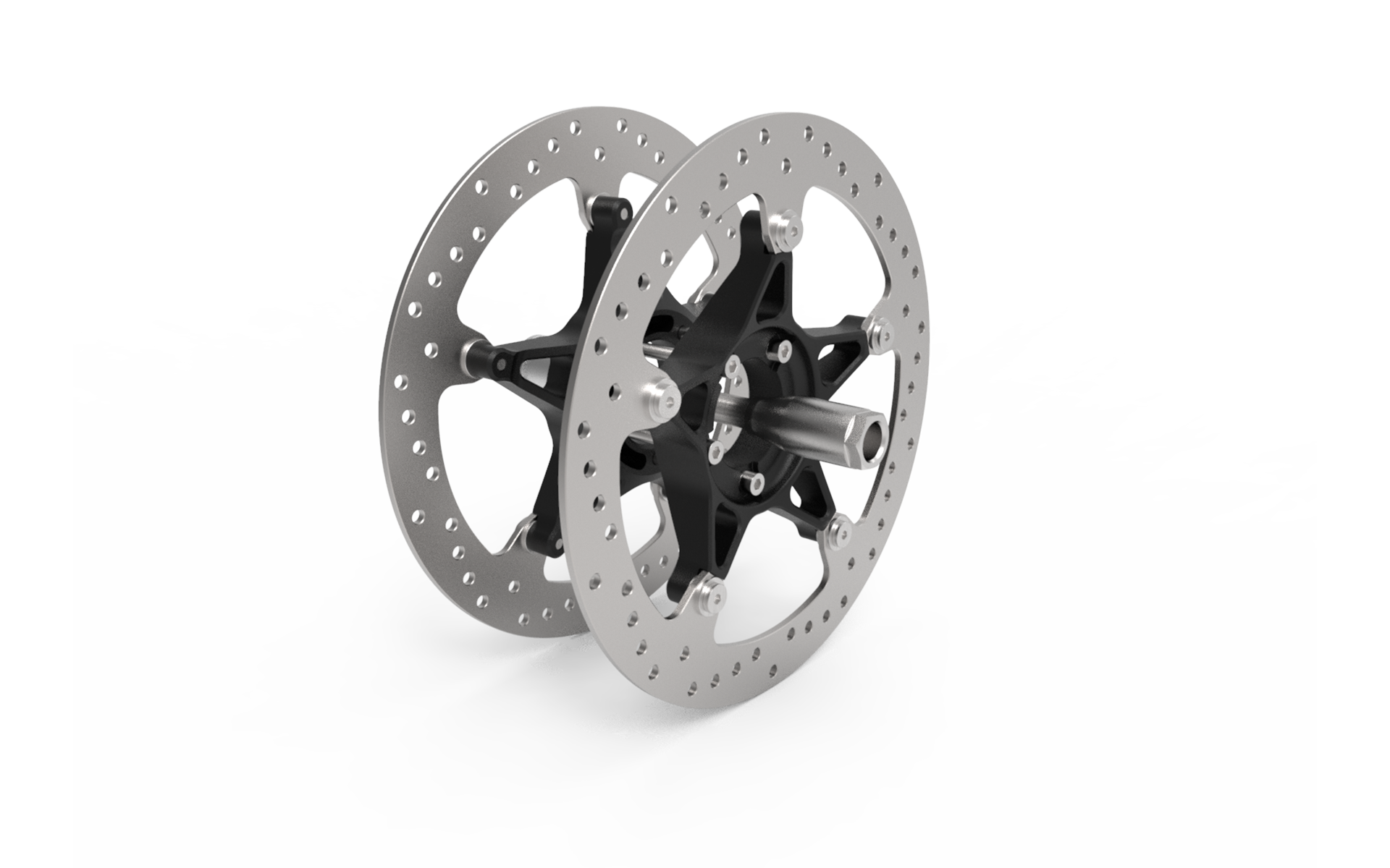 BMW caferacer bobber R100 R series front wheel adapter to s1000rr upside down forks NEW