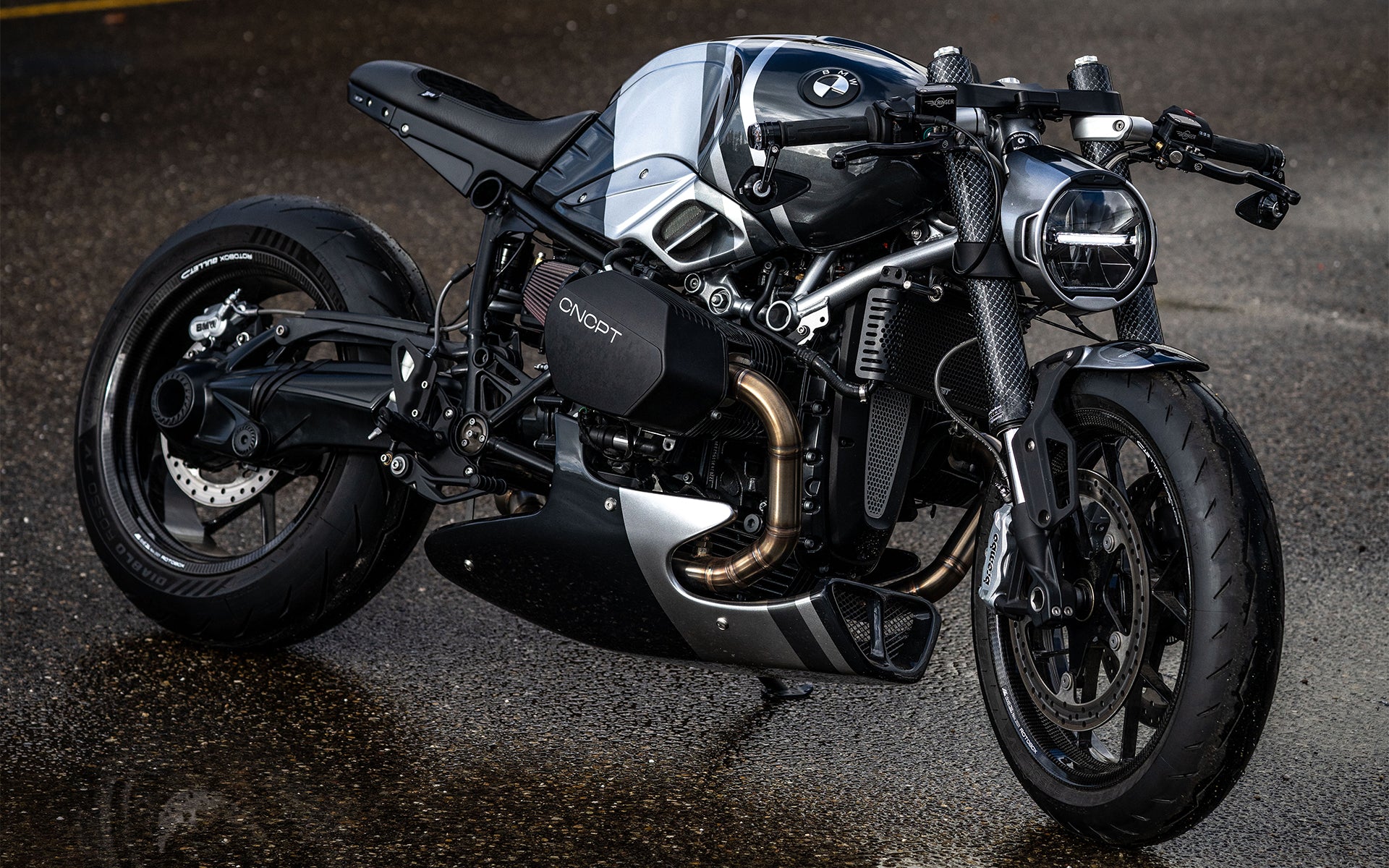 BMW R nineT R9T full exhaust system stainless steel muffler caferacer NEW