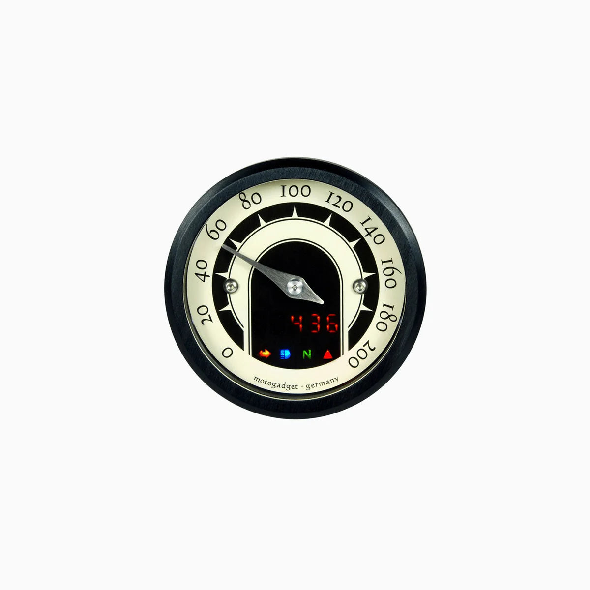 Motogadget MOTOSCOPE tiny motorcycle speedo LCD analogue
