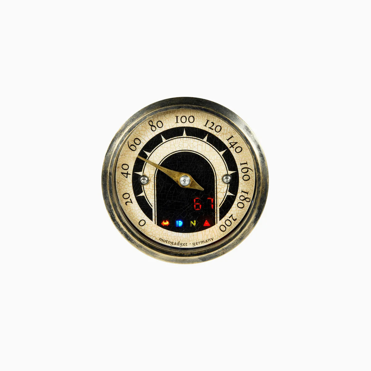 Motogadget MOTOSCOPE tiny motorcycle speedo LCD analogue