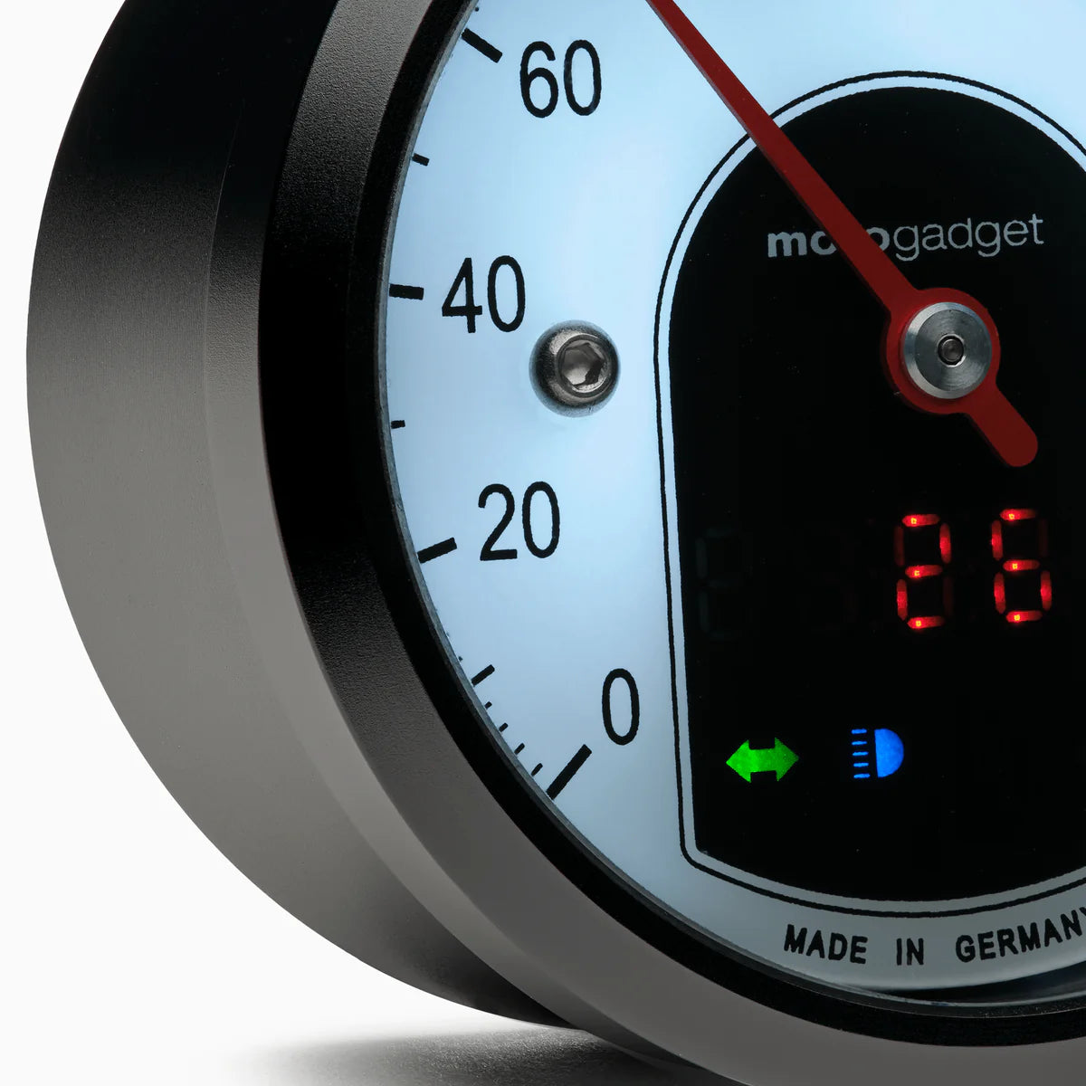 Motogadget MOTOSCOPE tiny motorcycle speedo LCD analogue