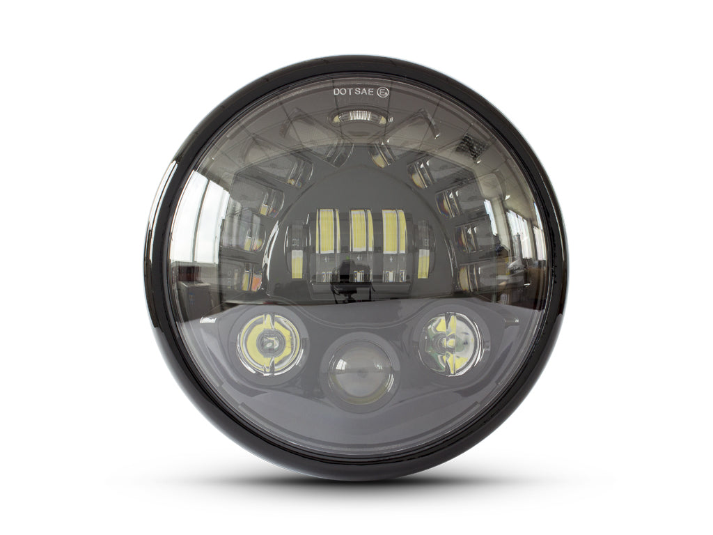LED Caferacer headlight + Integrated turn signals
