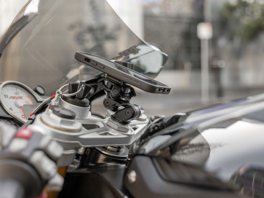 Quad lock motorcycle fork stem mount pro