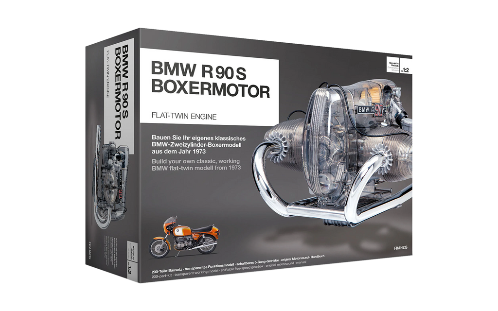 BMW R90S engine scale model toy