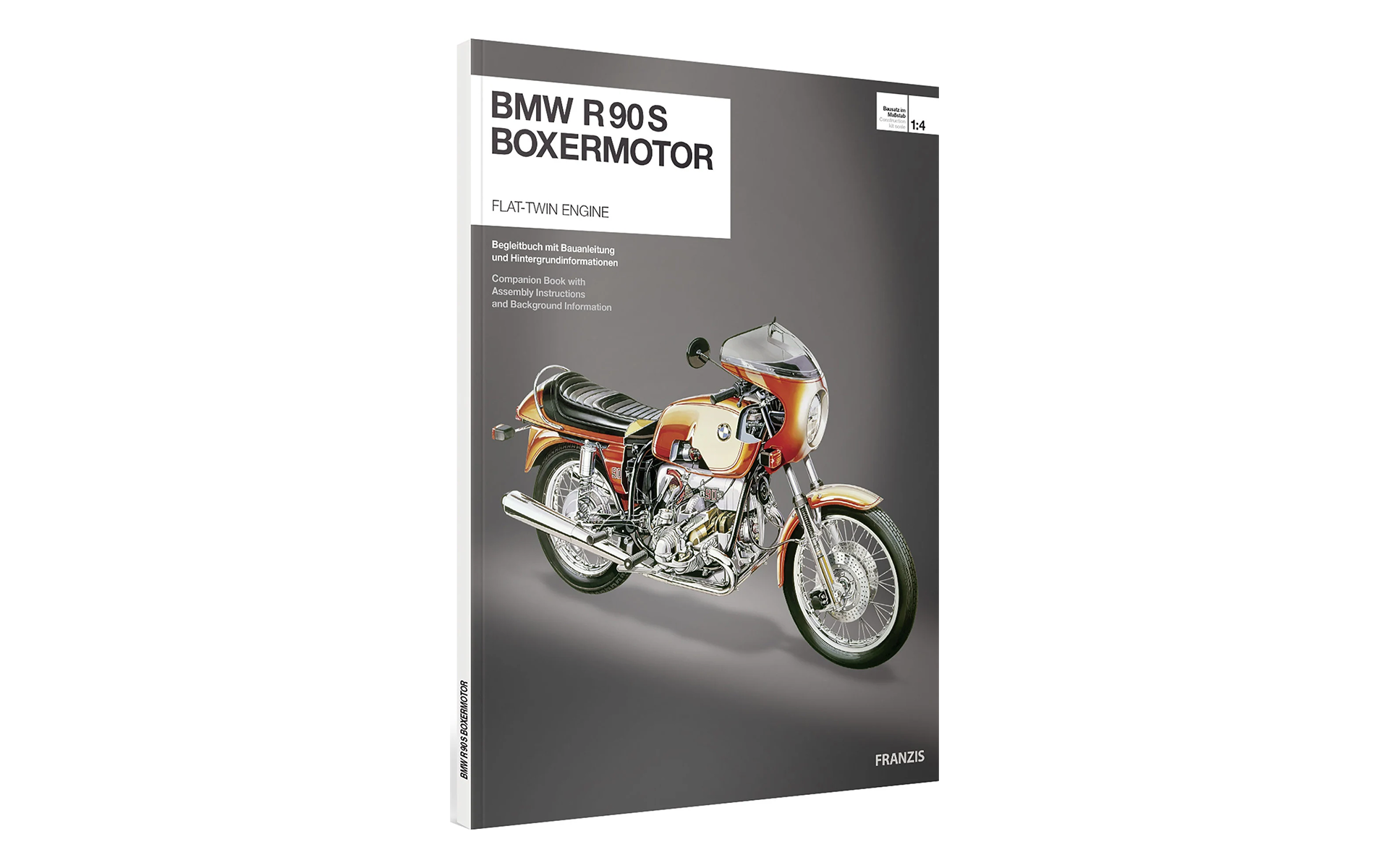 BMW R90S engine scale model toy