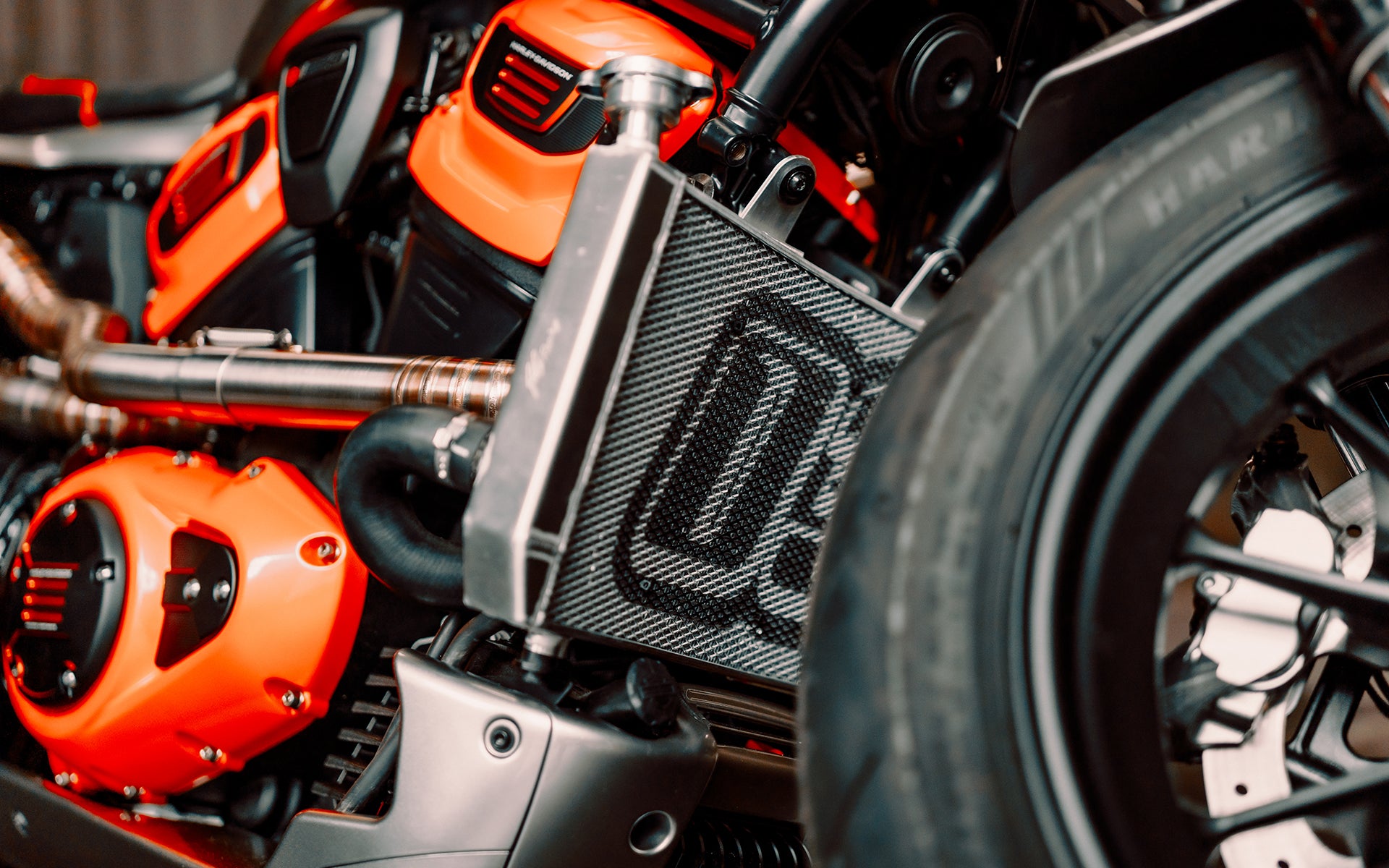 Harley-Davidson 1250 Sportser S aluminum racing radiator caferacer NEW