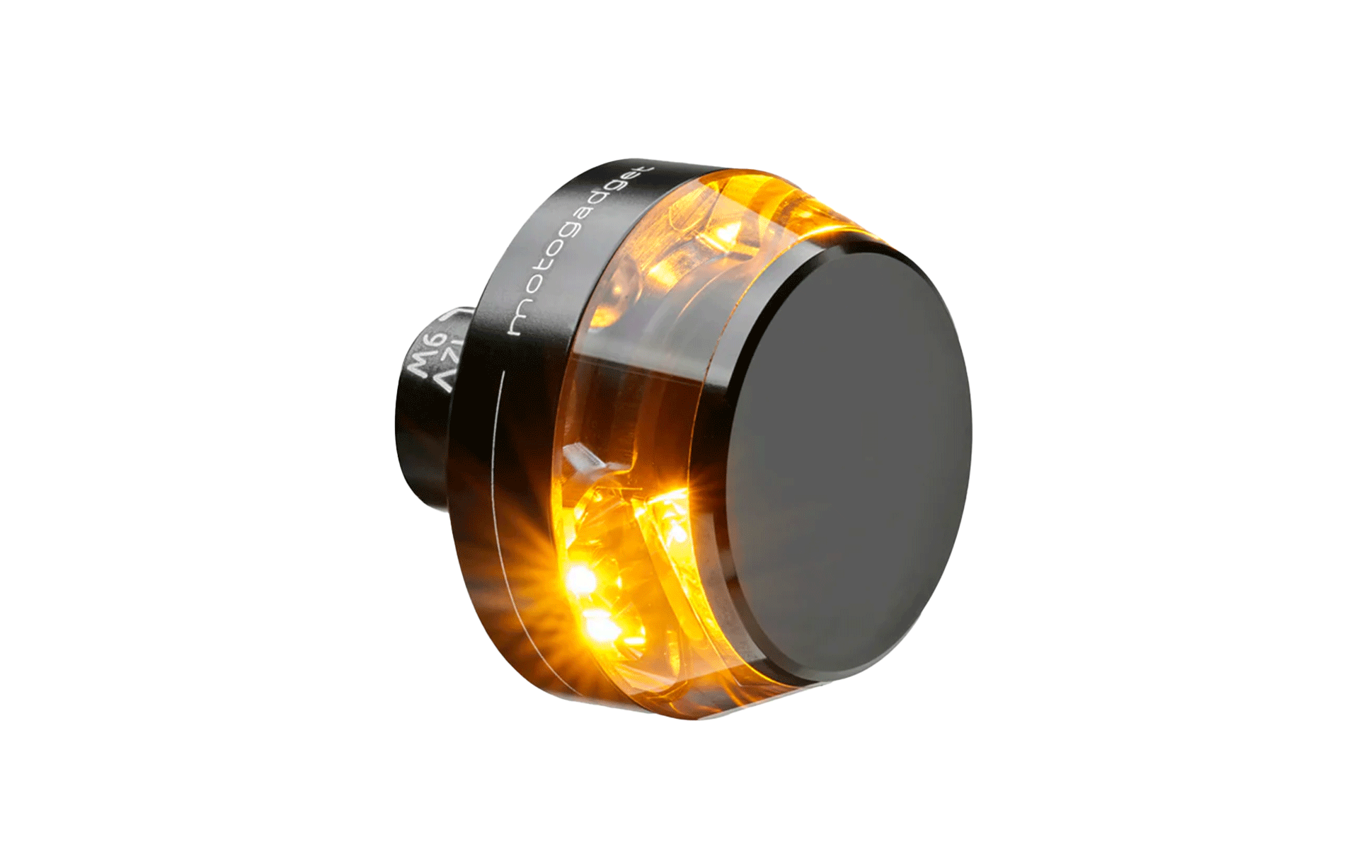 Motogadget blaze disc dark bar end indicators caferacer custom motorcycle LED turn signal