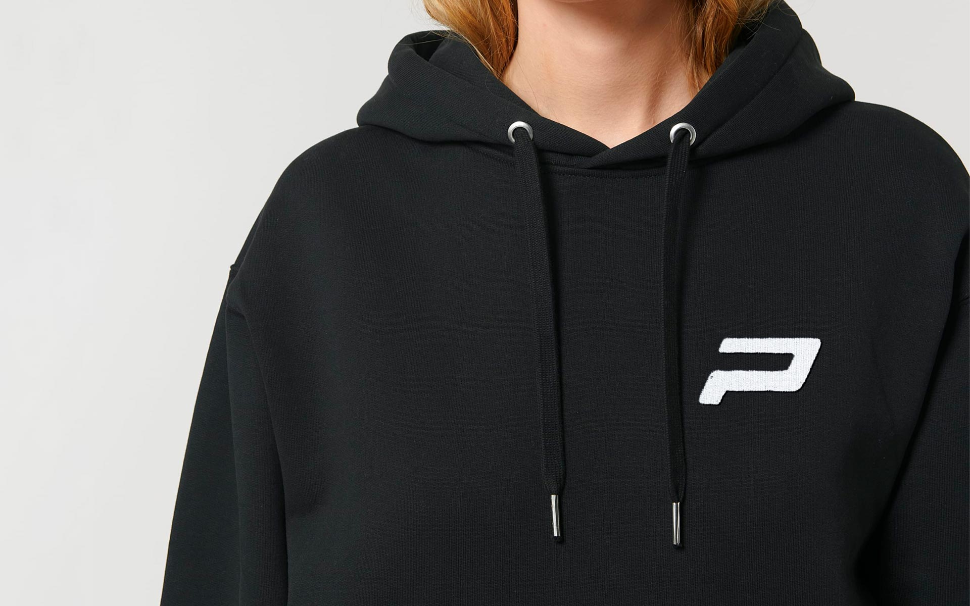 Powerbrick merchandise hoodie black caferacer