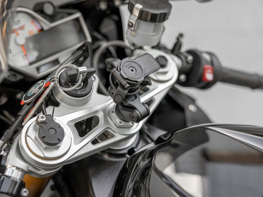 Quad lock motorcycle fork stem mount pro